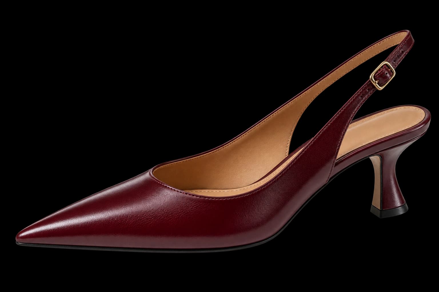 Bordo slingback ayakkabı, KNB için hazırlanan kavramsal tasarım